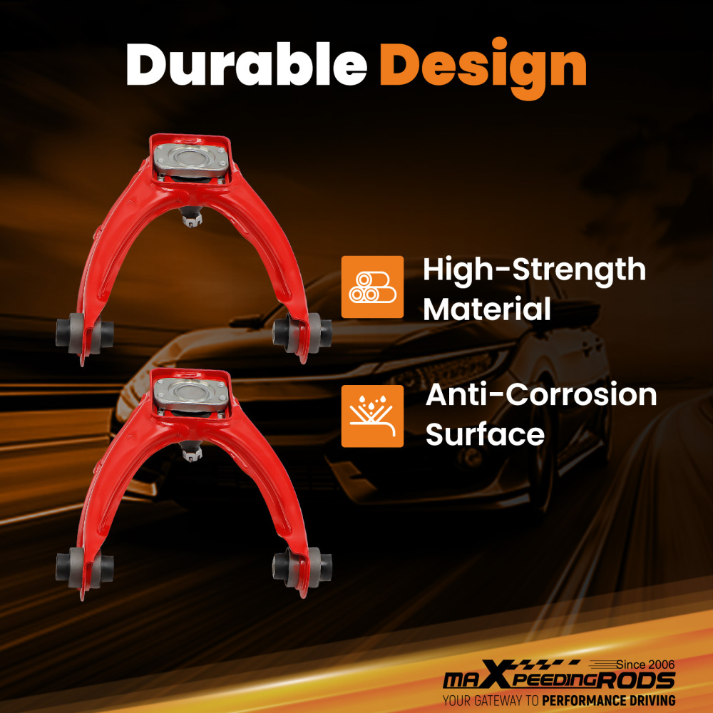 BRAS DECONTRÔLE INFÉRIEURS + KIT DE CARROSSAGE AVANT ETARRIÈRE compatible pour HONDA CIVIC