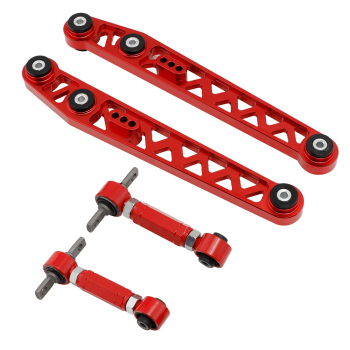 Adjustable Front Upper Control A-Arms + Rear Camber Kit compatible for Honda Civic 96-2000