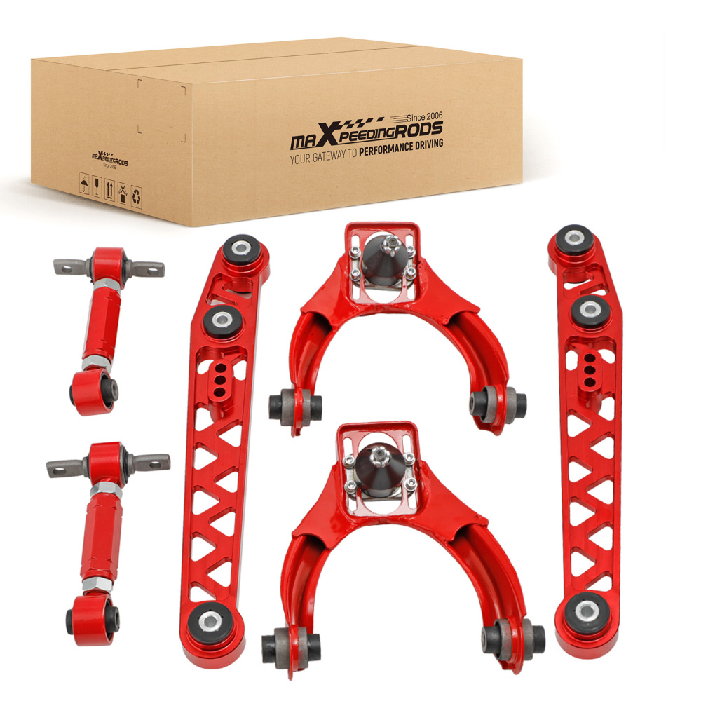 Adjustable Lower Control Arm + FrontRear Camber Kit compatible for Honda Civic 1996-2000