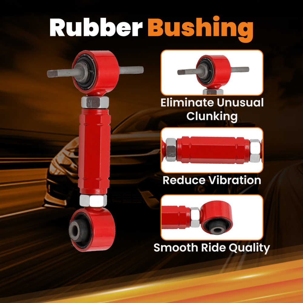 Adjustable Lower Control Arm + FrontRear Camber Kit compatible for Honda Civic 1996-2000