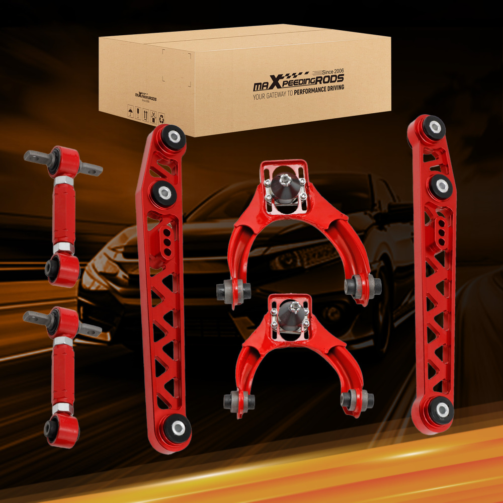 Adjustable Lower Control Arm + FrontRear Camber Kit compatible for Honda Civic 1996-2000