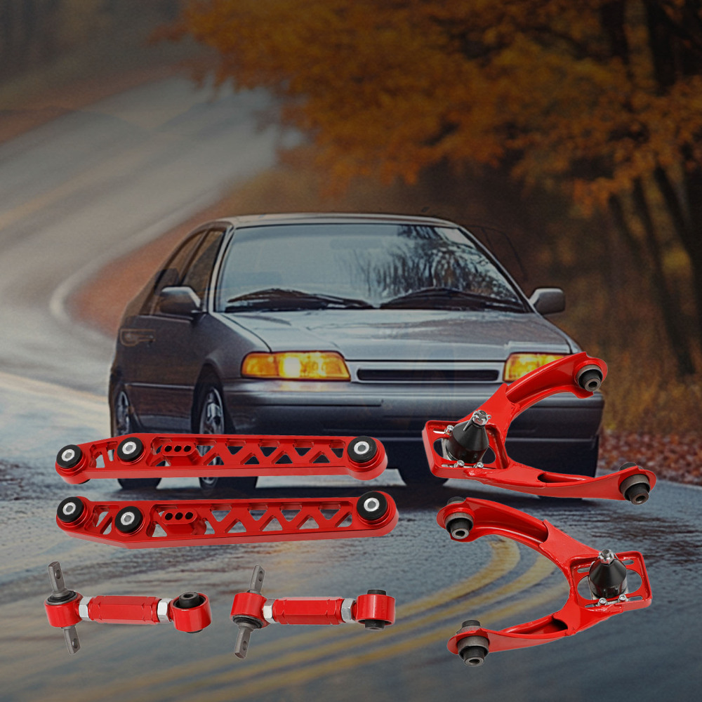 Adjustable Lower Control Arm + FrontRear Camber Kit compatible for Honda Civic 1996-2000