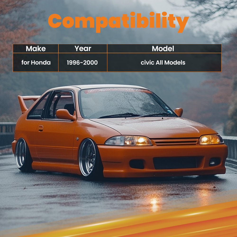 Adjustable Lower Control Arm + FrontRear Camber Kit compatible for Honda Civic 1996-2000