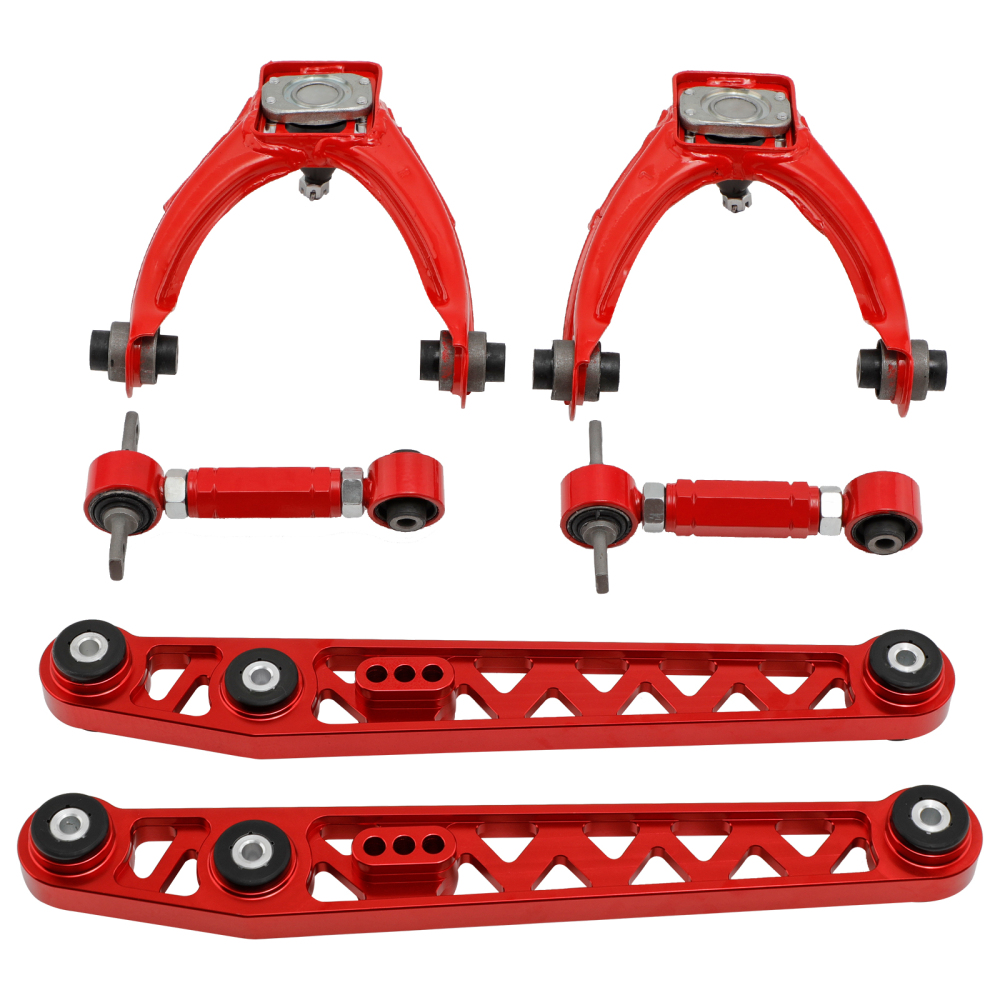 Adjustable Lower Control Arm + FrontRear Camber Kit compatible for Honda Civic 1996-2000