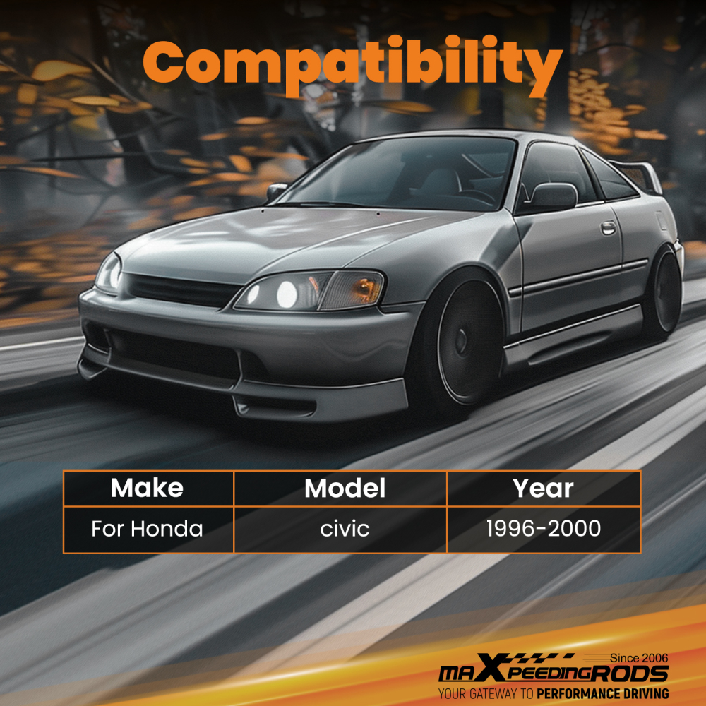 Replacement Lower Control Arm + FrontRear Camber Kit compatible for Honda Civic 1996-00