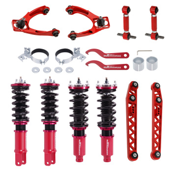ADJUSTABLE CONTROL CAMBER ARM KITSCOILOVER SHOCKS compatible for HONDA CIVIC 1996-2000