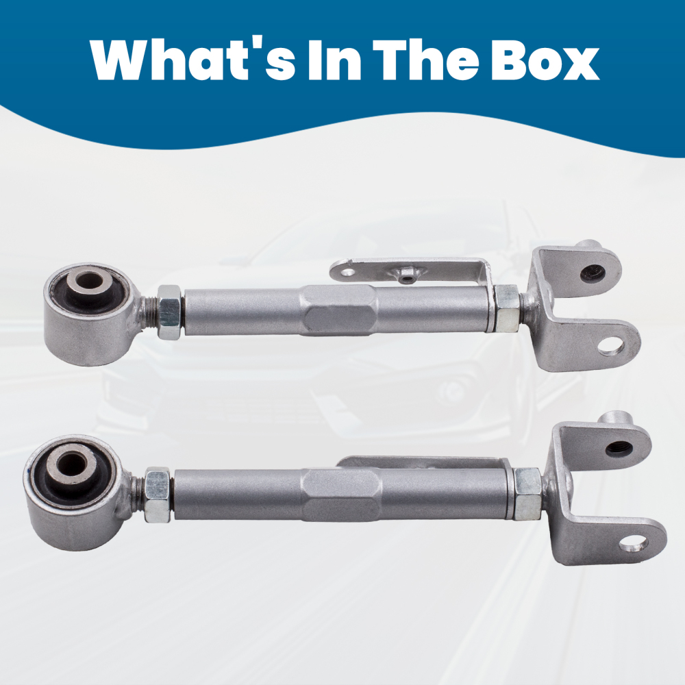 2Pcs Rear Suspension Adjustable Camber Control Arms Kit compatible for Honda CRV 02-06 suspension arms