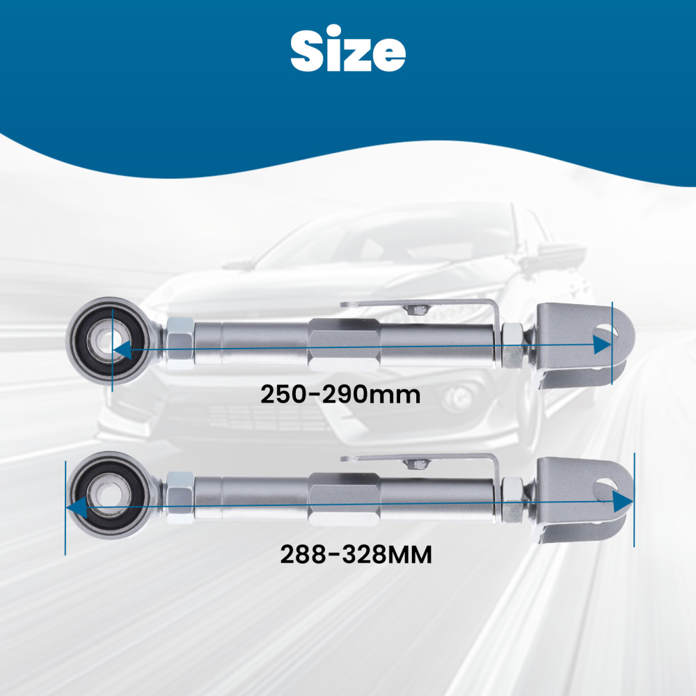 2Pcs Rear Suspension Adjustable Camber Control Arms Kit compatible for Honda CRV 02-06 suspension arms