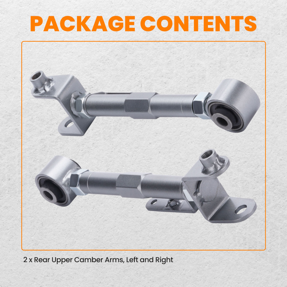 2Pcs Rear Suspension Adjustable Camber Control Arms Kit compatible for Honda CRV 02-06 suspension arms