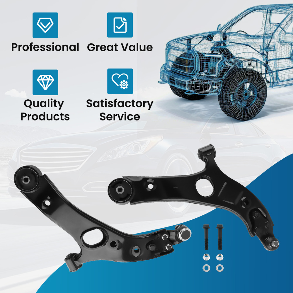 Front Lower Control Arms compatible for Hyundai Azera Sonata compatible for Kia Cadenza Optima 2012-2014