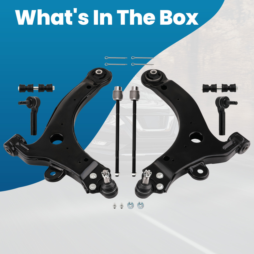 Front Lower Control Arms Tierod Sway Bar compatible for Chevy Impala compatible for Buick Lacrosse Century
