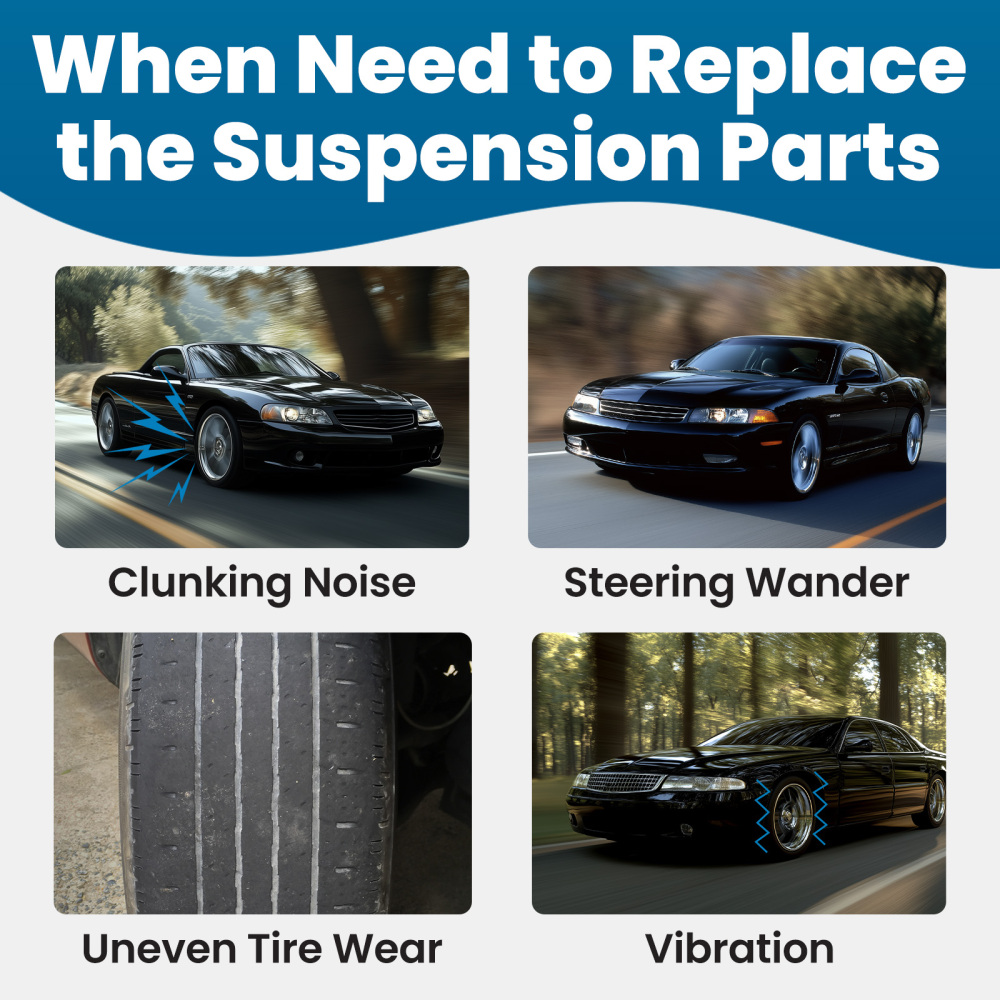 Front Lower Control Arms Tierod Sway Bar compatible for Chevy Impala compatible for Buick Lacrosse Century