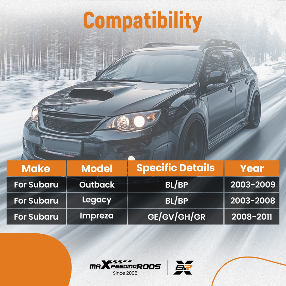Front Lower Control Arms Kit For 2008-2011 compatible for Subaru Impreza 2003-08 Legacy Outback