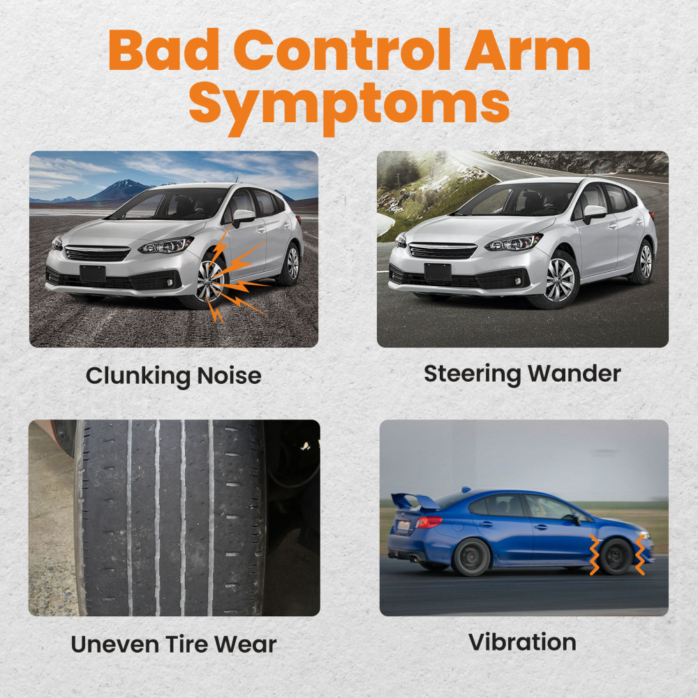 Front Lower Control Arms Kit For 2008-2011 compatible for Subaru Impreza 2003-08 Legacy Outback