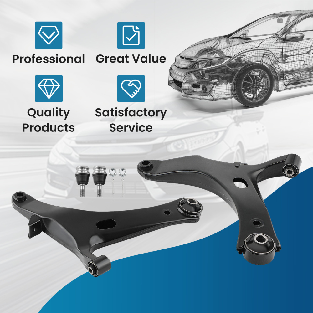 Front Lower Control Arms Kit For 2008-2011 compatible for Subaru Impreza 2003-08 Legacy Outback