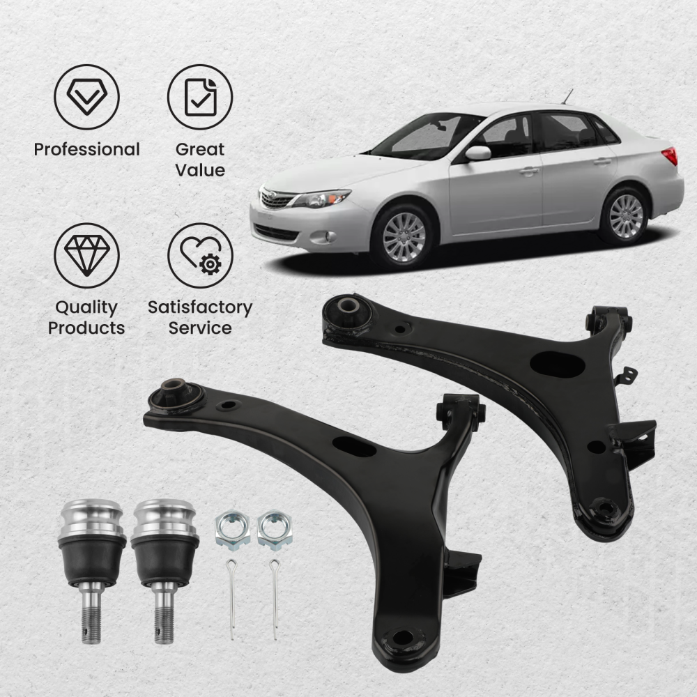 Front Lower Control Arms Kit For 2008-2011 compatible for Subaru Impreza 2003-08 Legacy Outback
