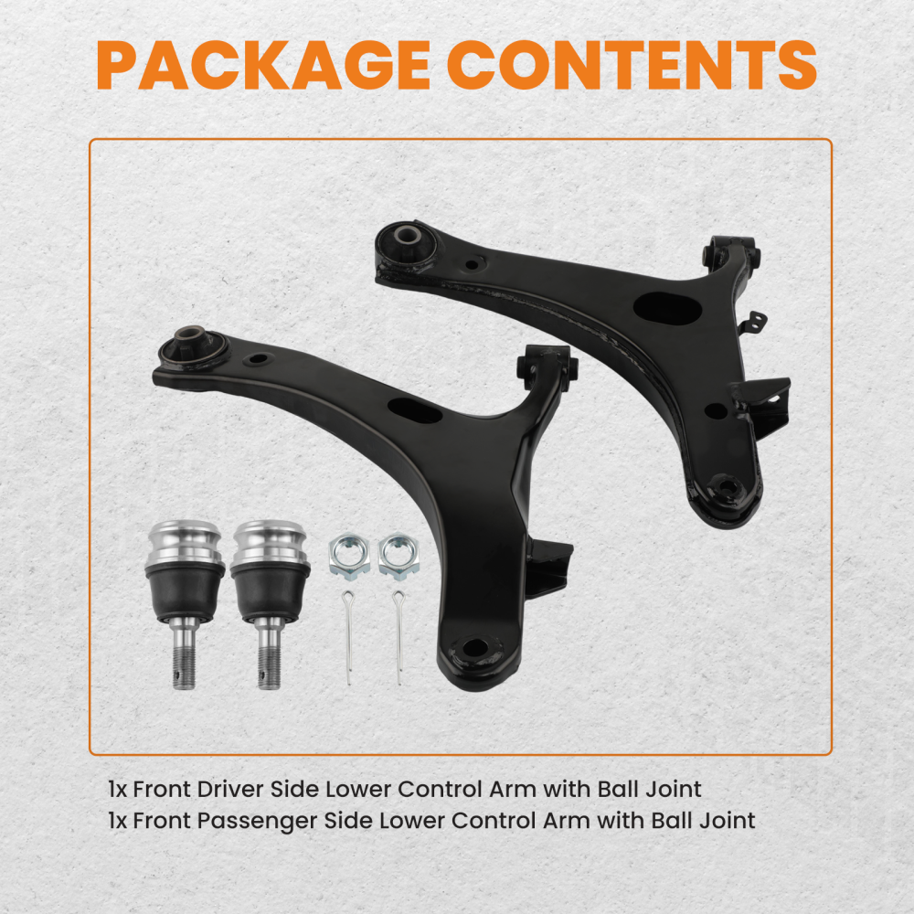 Front Lower Control Arms Kit For 2008-2011 compatible for Subaru Impreza 2003-08 Legacy Outback