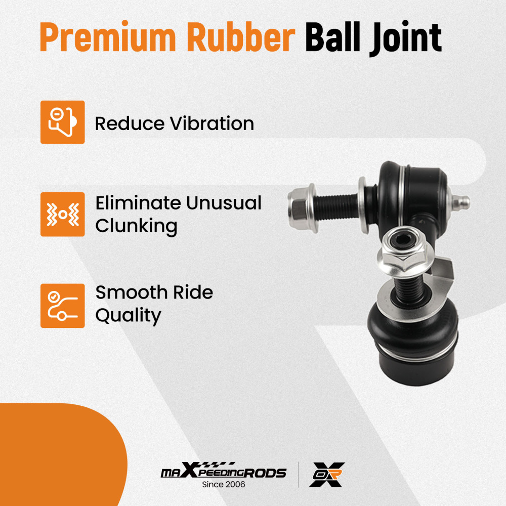 2x Front Lower Control Arms + 2x Sway Bar End Link compatible for Nissan 350Z compatible for Infiniti G35