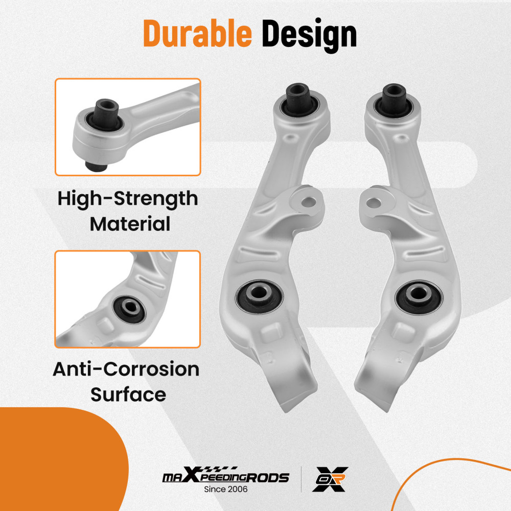 2x Front Lower Control Arms + 2x Sway Bar End Link compatible for Nissan 350Z compatible for Infiniti G35