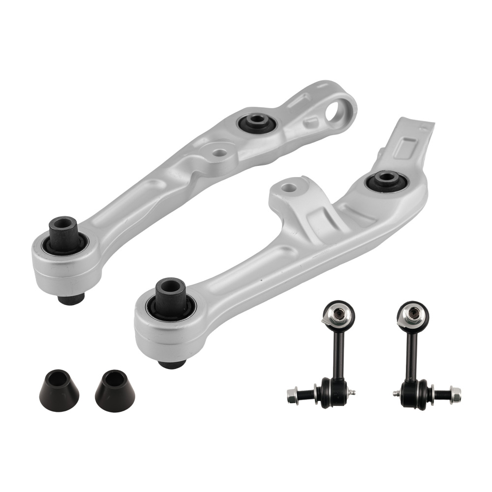 2x Front Lower Control Arms + 2x Sway Bar End Link compatible for Nissan 350Z compatible for Infiniti G35
