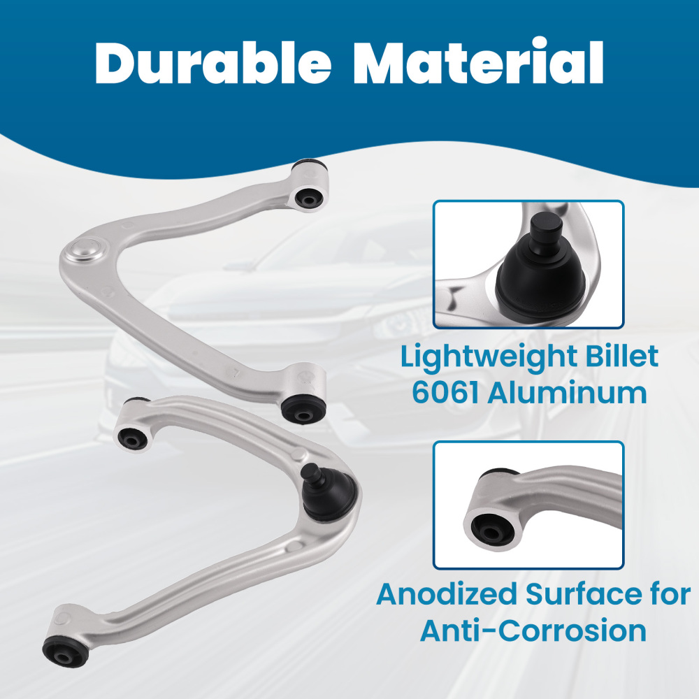 Front Upper Control Arms w/ Ball Joints for 2006 2007 2008-2010 compatible for Infiniti M35 M45