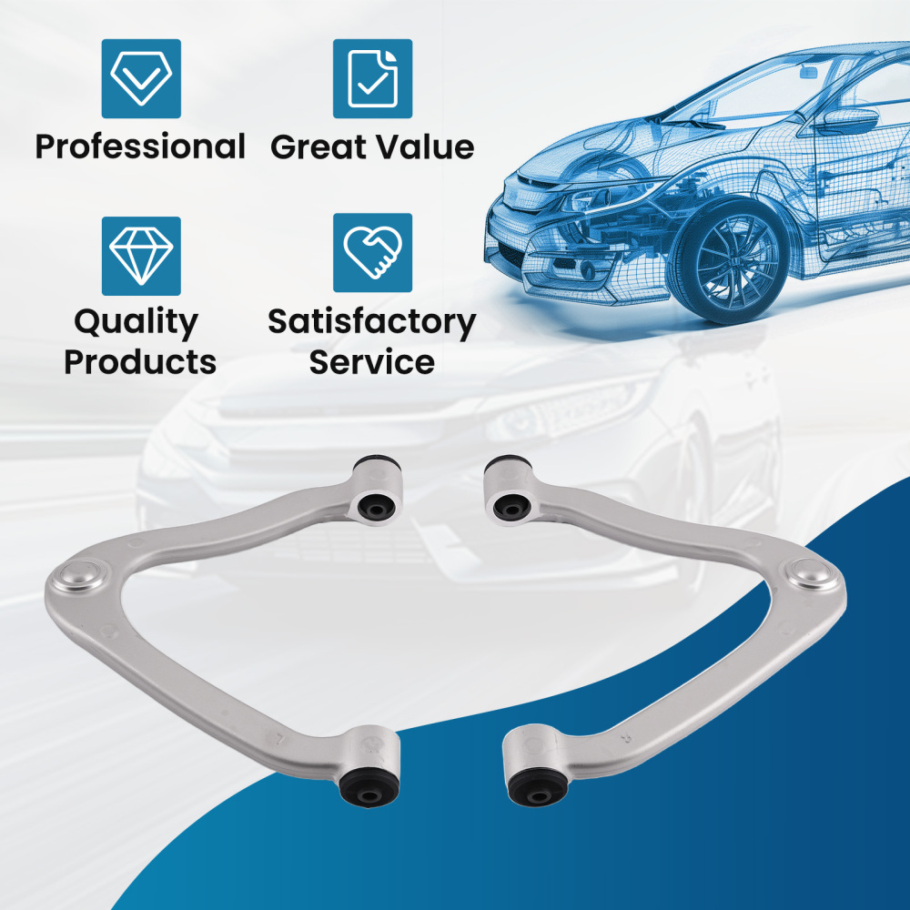 Front Upper Control Arms w/ Ball Joints for 2006 2007 2008-2010 compatible for Infiniti M35 M45