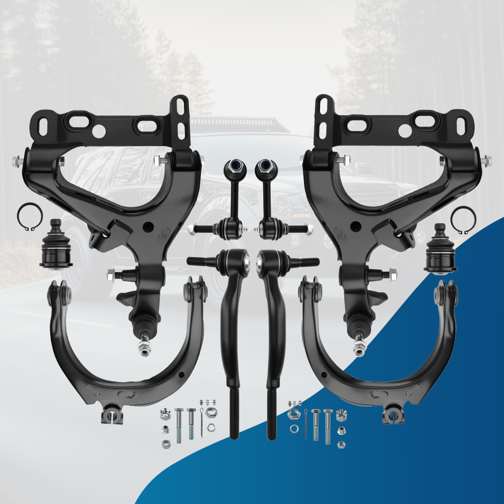 10x Front Control Arms Suspension Kit for 2003 compatible for Chevy Trailblazer compatible for EXT GMC Envoy