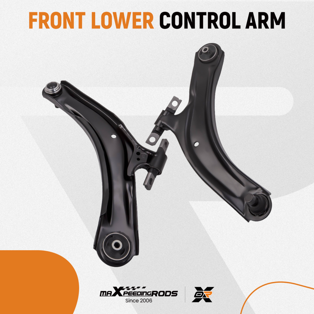FRONT 2 SUSPENSION LOWER WISHBONE ARMS PAIR LHRH compatible for NISSAN QASHQAI 2007-2013