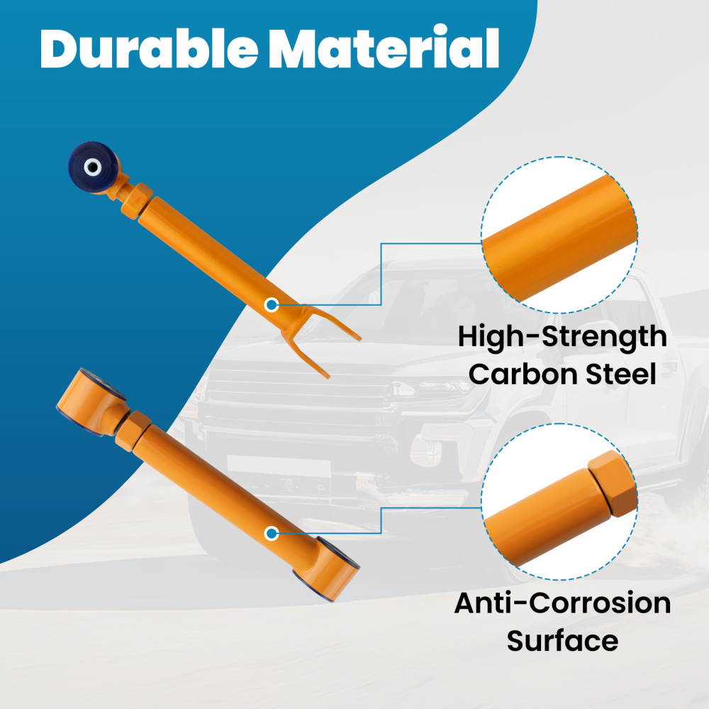 2x Front Upper + 2x Rear Upper +4x lower Control Arms compatible for Jeep Wrangler TJ 97-06