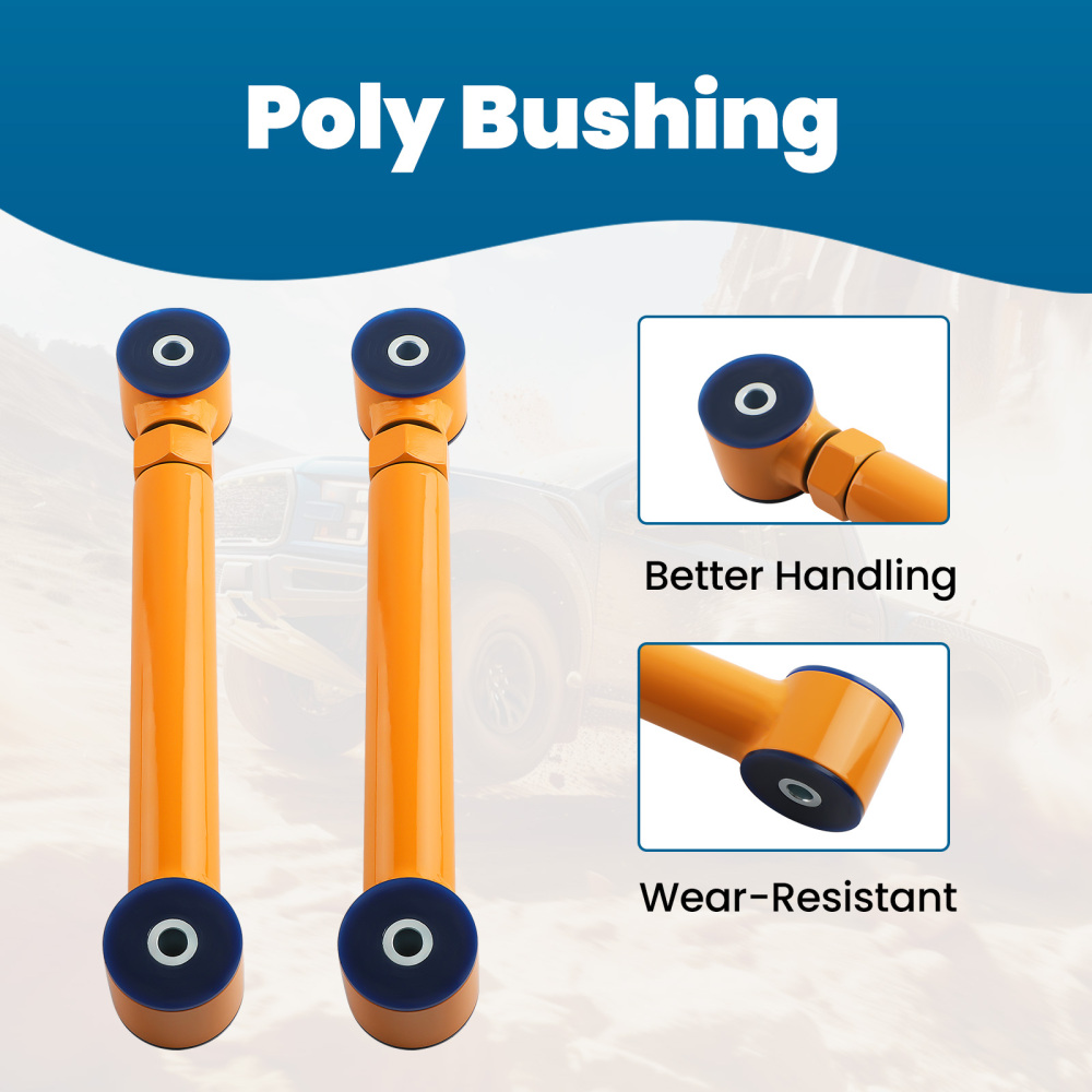 1 Pair Rear Upper Adjustable Control Arm Arms compatible for Jeep Wrangler TJ 1997-2006