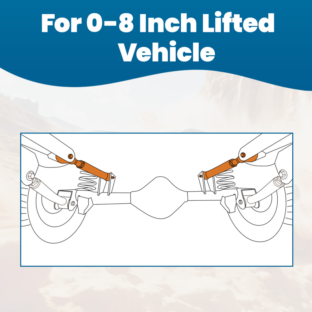 1 Pair Rear Upper Adjustable Control Arm Arms compatible for Jeep Wrangler TJ 1997-2006