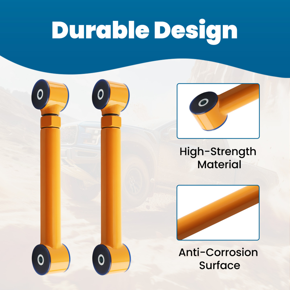 1 Pair Rear Upper Adjustable Control Arm Arms compatible for Jeep Wrangler TJ 1997-2006