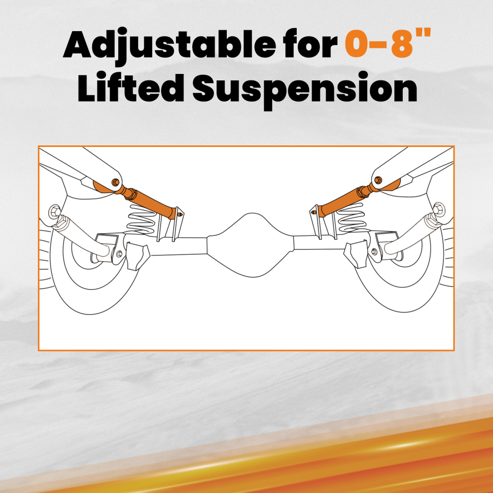 REAR UPPER ARM SUSPENSION FOR JEEP TJ WRANGLER ZJ 0-8