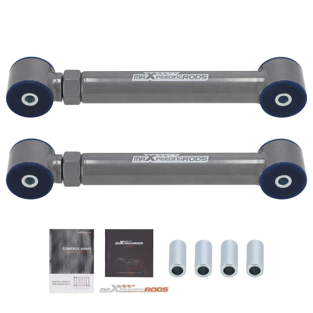 PAIR REAR UPPER ADJUSTABLE CONTROL ARM KITS compatible for JEEP WRANGLER TJ 1997-2006