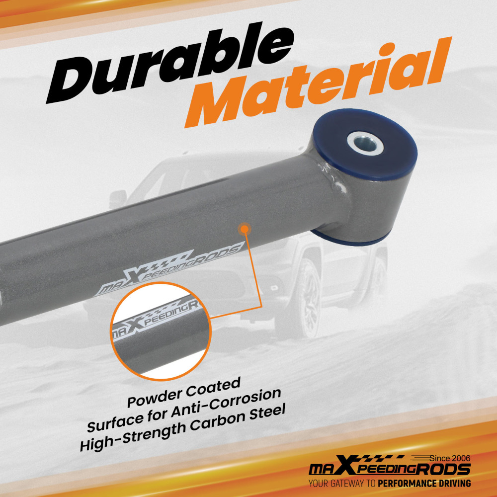 BRAS DE CONTRÔLE SUPÉRIEUR ARRIÈRE+BARRE DE TRACTION AVANT compatible pour JEEP WRANGLER TJ