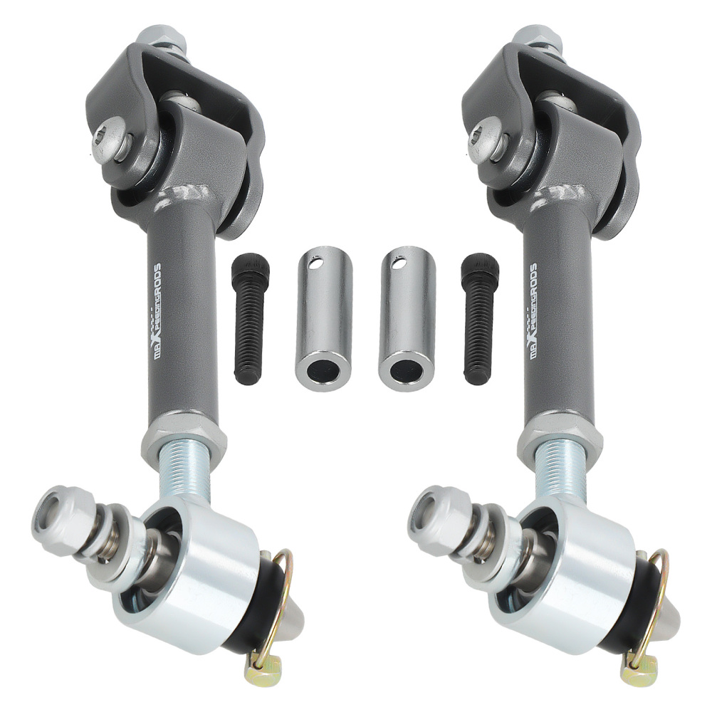 6Pc for 84-01 compatible for Jeep Cherokee XJ Adjustable Front UpperLower Control Arm Sway Bar