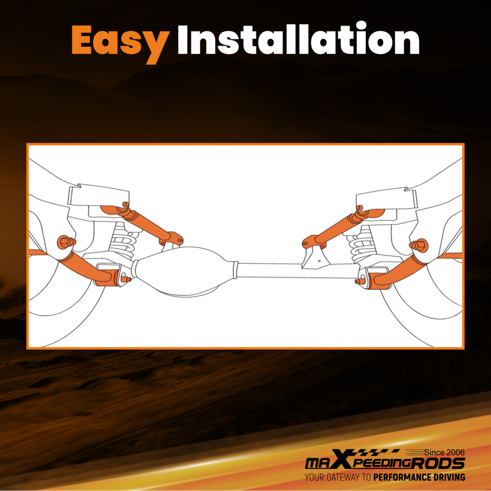 Adjustable Control Arm + Track Bar 1.5-4.5 lift For 1997-2006 compatible for Jeep Wrangler TJ