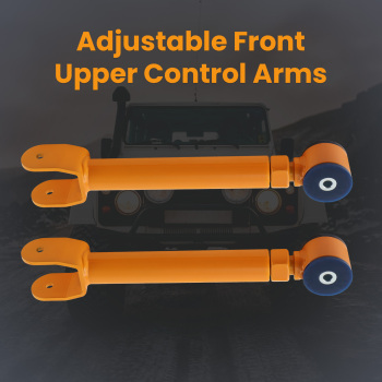 Front Upper Adjustable Control Arm Set 0-8 Lift compatible pour Jeep Wrangler TJ 1997