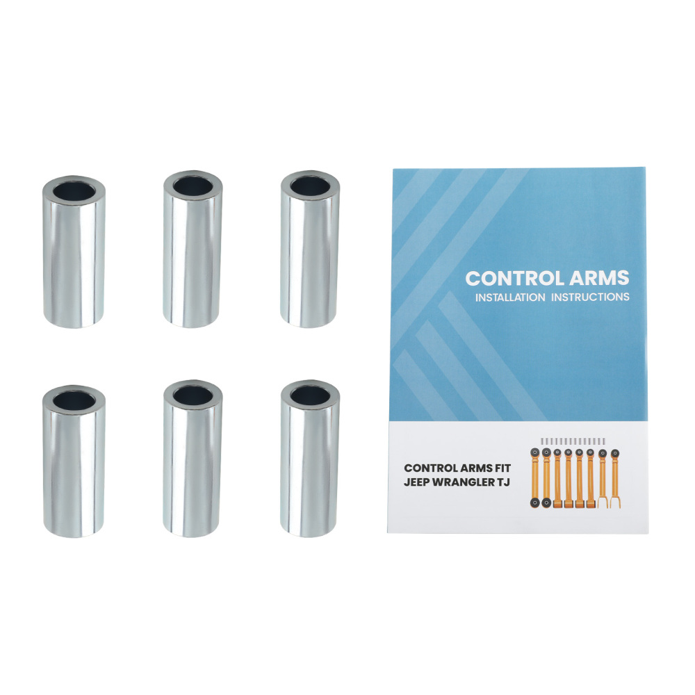 Front Rear Upper Control Arm compatible for Jeep Wrangler TJ 1997-2006 Adjustable 0-8 Lift