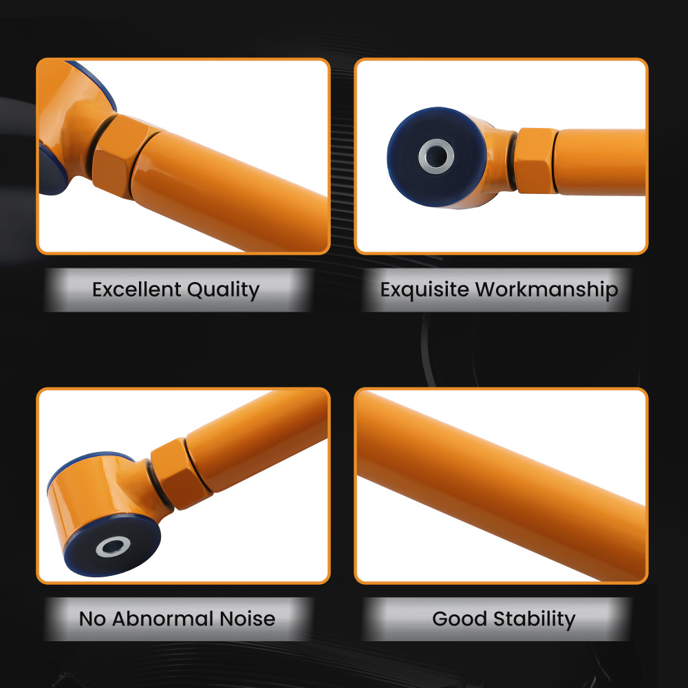 Suspension Adjustable Front Rear Upper Control Arms compatible for Jeep Wrangler TJ 97-2006