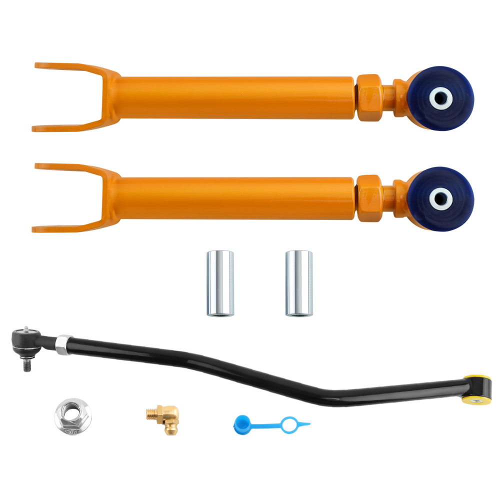 FRONT UPPER CONTROL ARM + FRONT TRACK BAR ADJUSTABLE compatible for JEEP CHEROKEE XJ 91-01