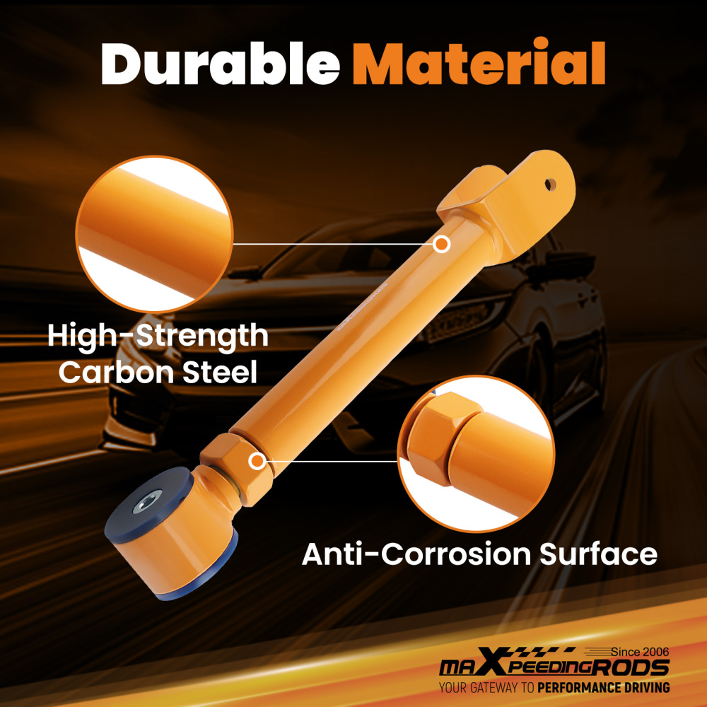 Front Upper Complete Adjustable Control Arm Set compatible for Jeep TJ-LJ-XJ-MJ suspension arms