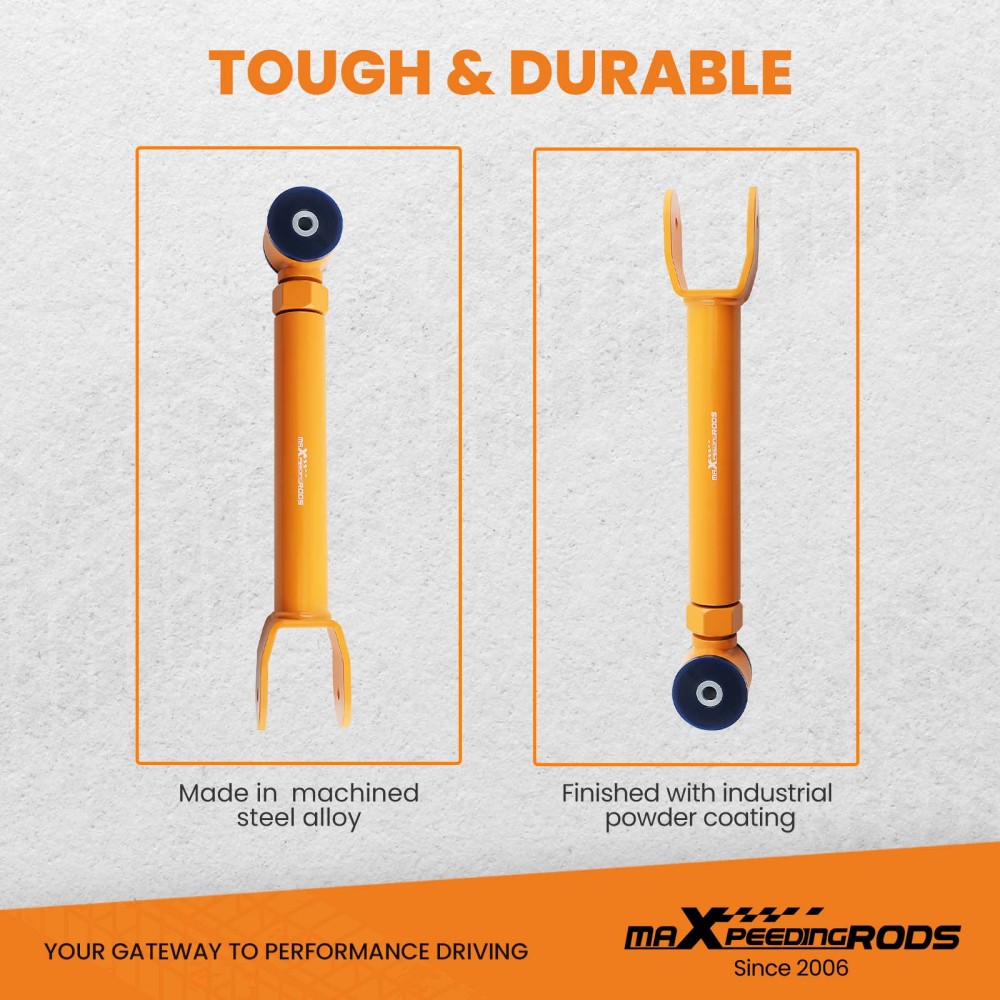 Heavy Duty Front Upper Adjustable Control Arms Set 0-8 Lift compatible for Jeep Wrangler 97