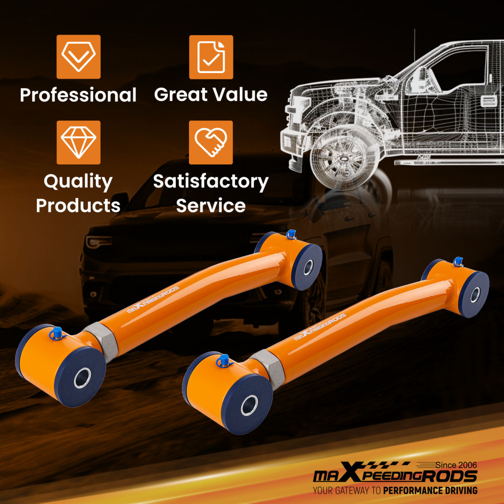 4x Front UpperLower Control Arms For Cherokee XJ 1984-2001 Wrangler TJ 84-06