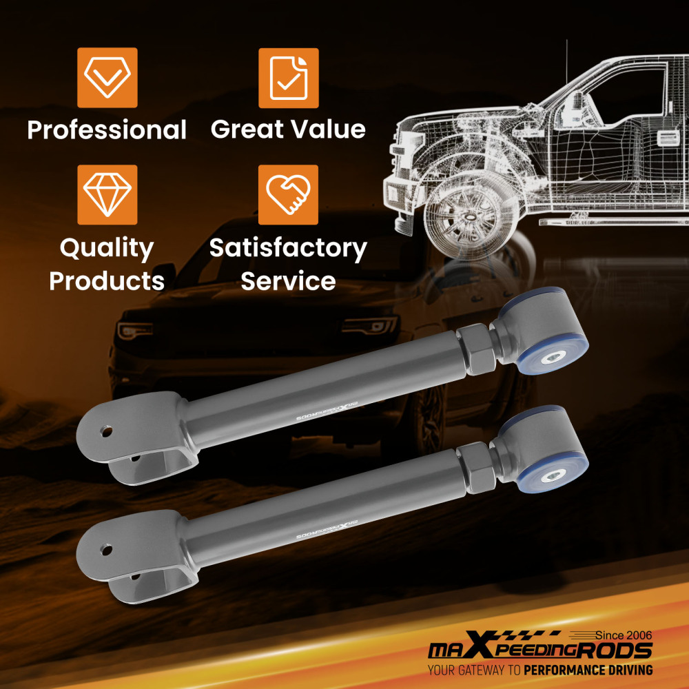 Control Arms Front Upper Adjustable compatible for Jeep Compatible for Wrangler TJ 1997-2006 compatible for Cherokee XJ