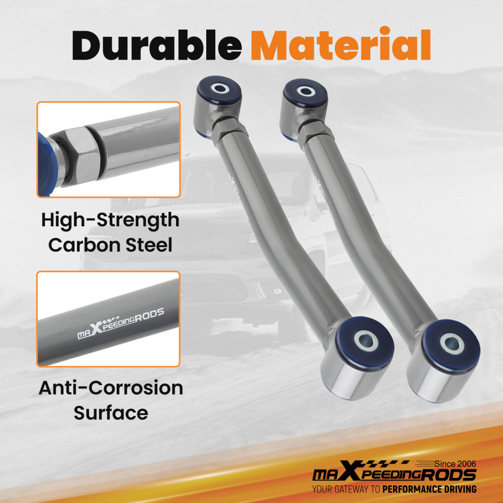 BRAS DE CONTRÔLE AJUSTABLE 0- 4 » LIFT compatible pour JEEP CHEROKEE XJ WRANGLER TJ 1984-06