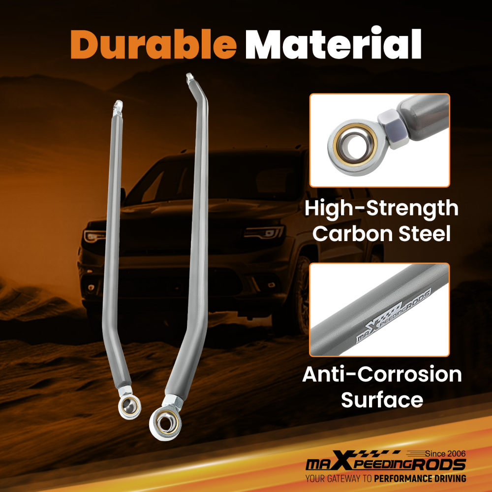 Steering Crossover Kit + Upper Control Arms compatible for Jeep Cherokee XJ Wrangler TJ ZJ