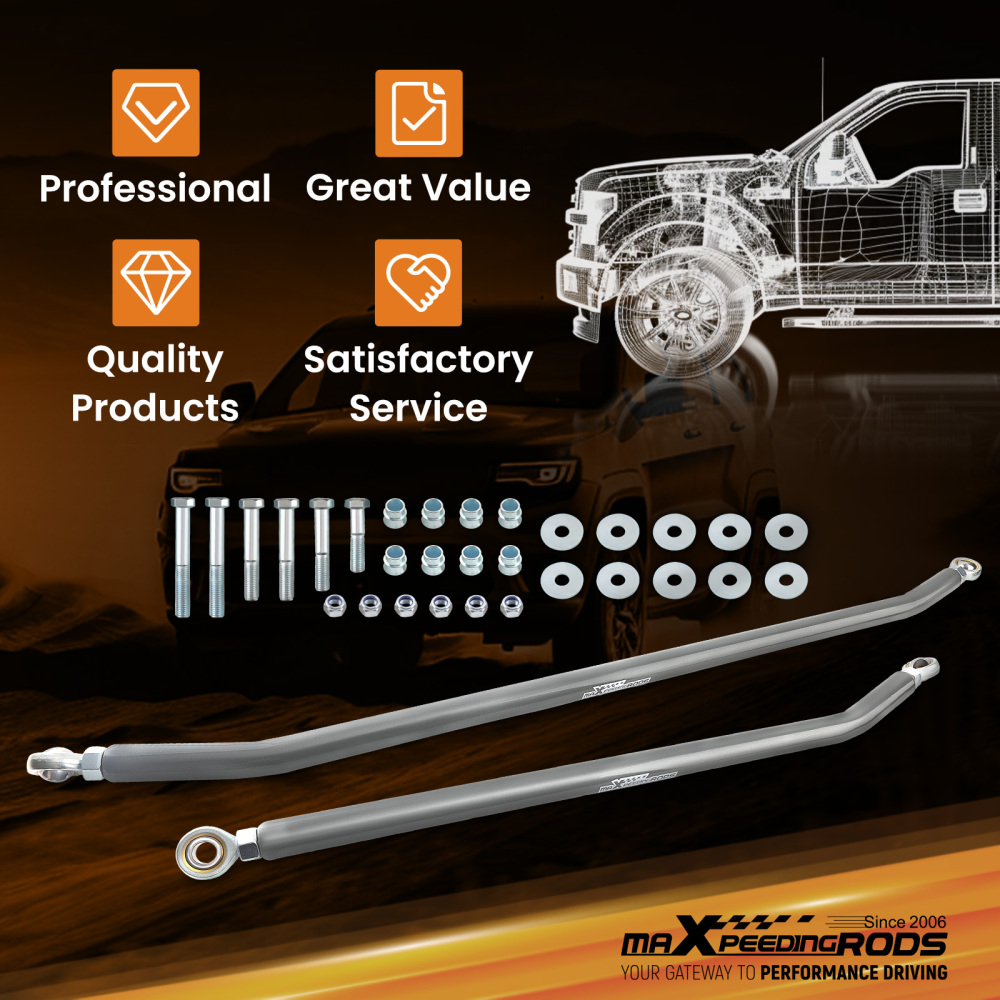 Steering Crossover Kit + Upper Control Arms compatible for Jeep Cherokee XJ Wrangler TJ ZJ