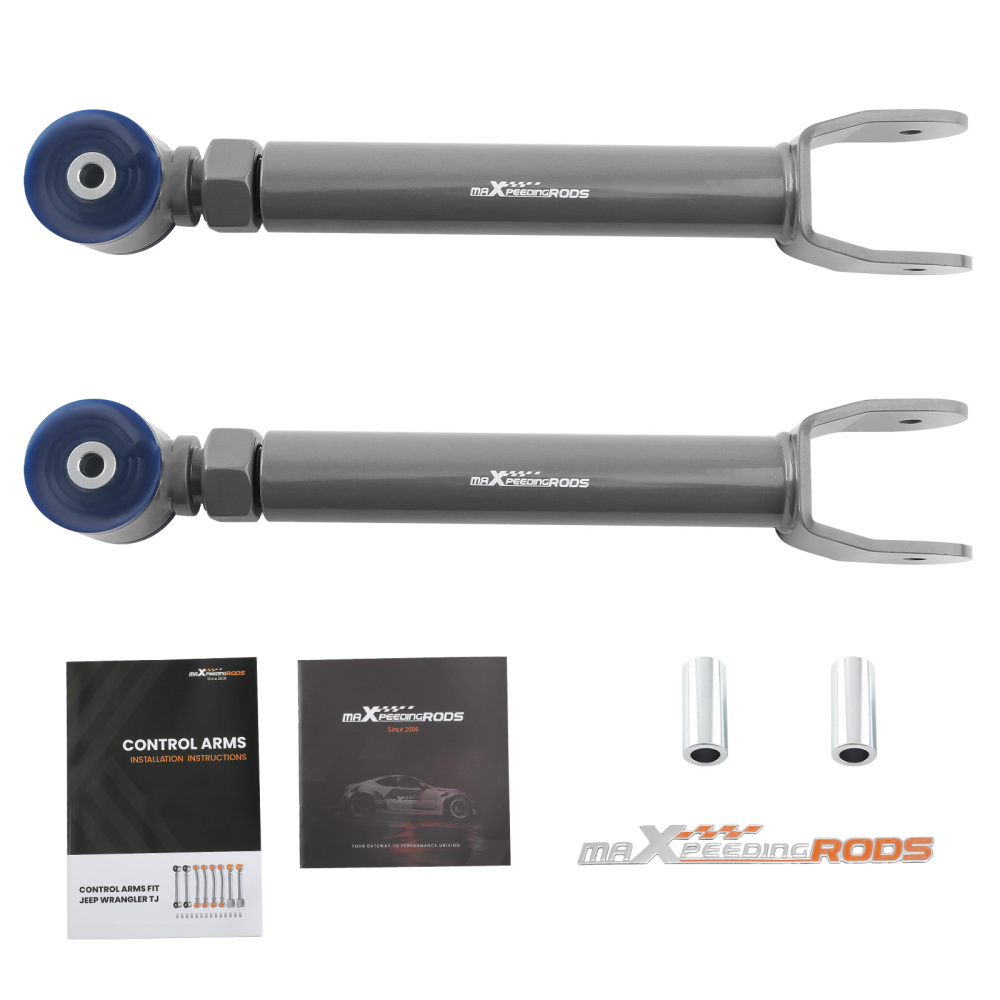 2 Pcs Adjustable HD Front Upper Control Arm Kit compatible for Jeep Grand Cherokee WJ 2002