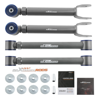 4X FRONT UPPER REAR LOWER CONTROL ARMS SET compatible for JEEP GRAND CHEROKEE WJ 1999-2004